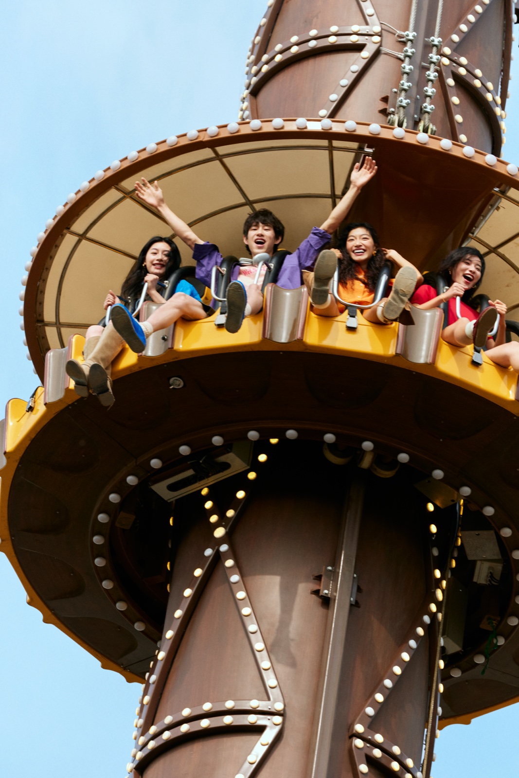 The drop tower ride