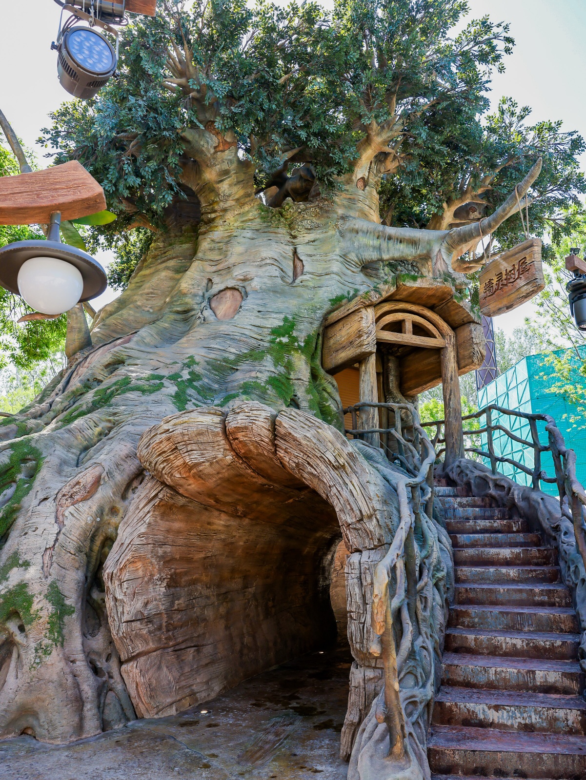 Treehouse play structure in the kids zone